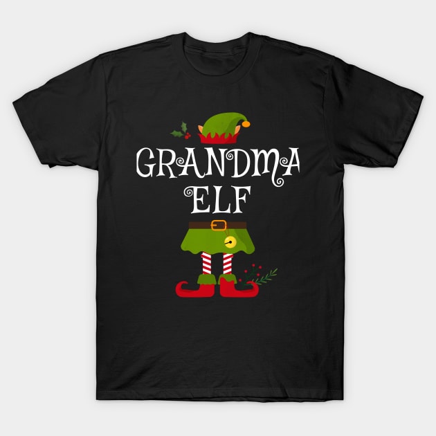 Grandma Elf Shirt , Family Matching Group Christmas Shirt, Matching T Shirt for Family, Family Reunion Shirts T-Shirt by bkls